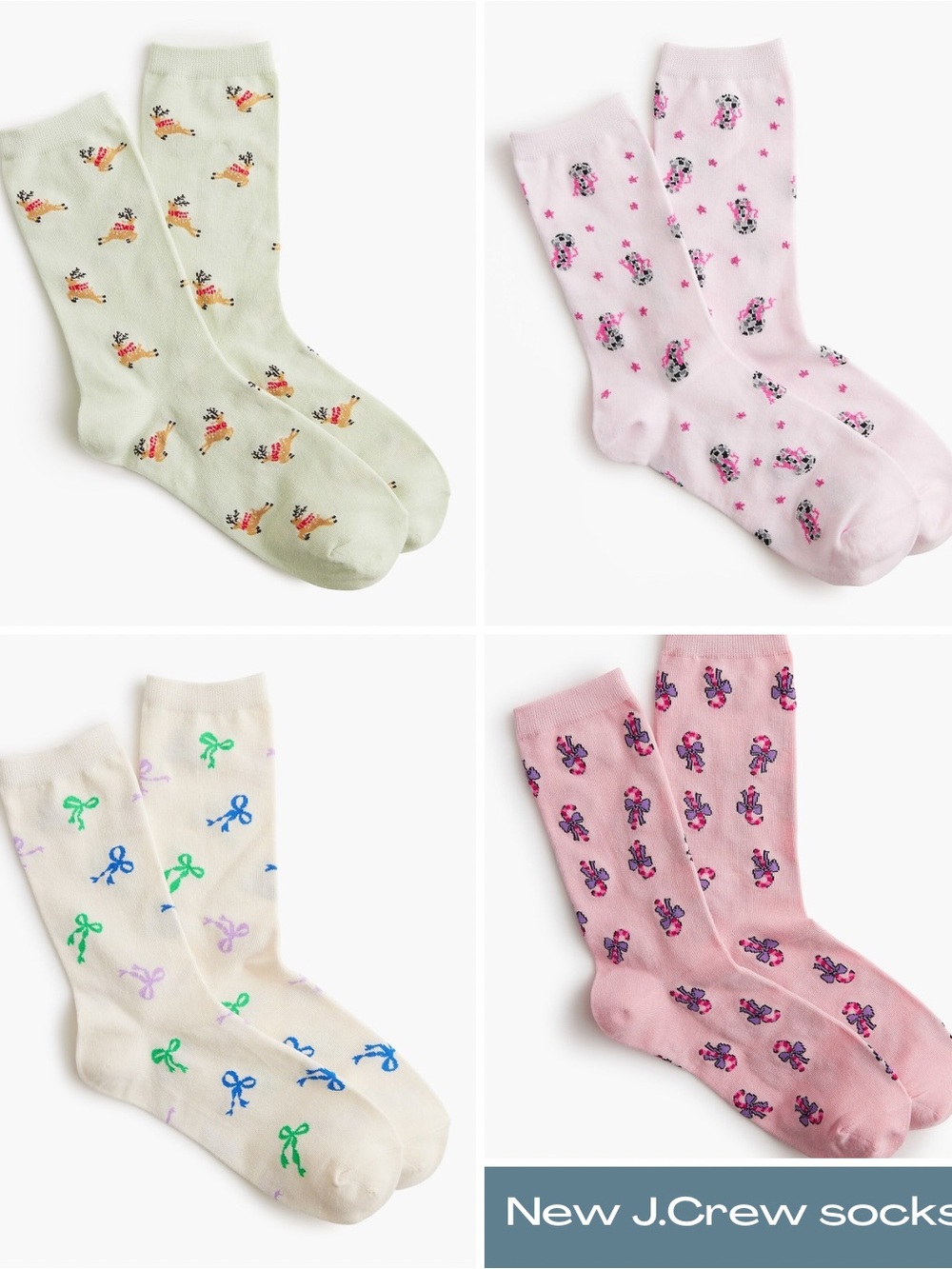 New Set of 4 J.Crew Socks